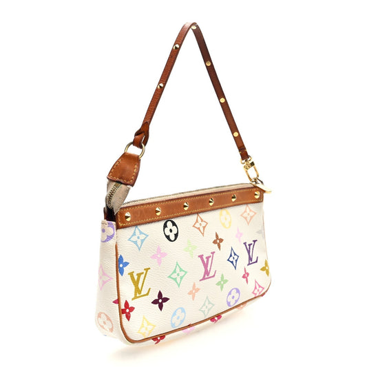 Louis Vuitton Monogram Pochette Accessories White