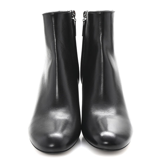 Saint Laurent Nappa Vendome Loulou Ankle Zip Boot 36.5 Black