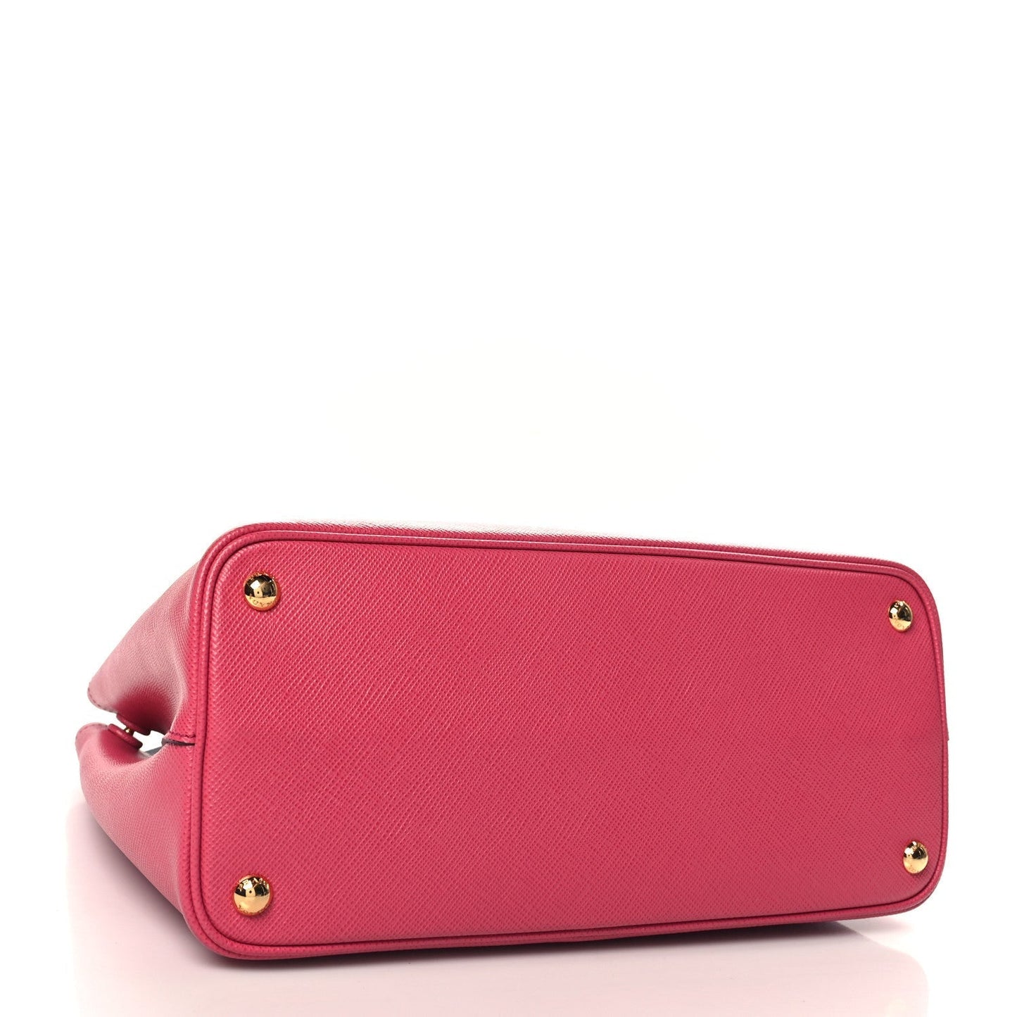 Prada Saffiano Cuir Medium Double Bag Peonia