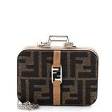 Box Clutch with Chain Zucca Canvas Mini