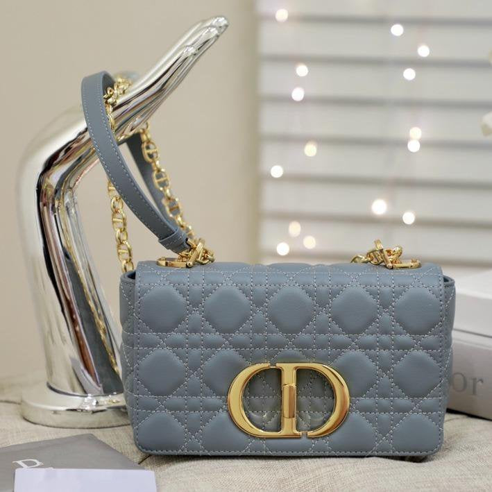 SMALL CARO BAG GRAY SUPPLE CANNAGE CALFSKIN Amelia