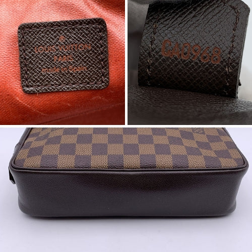 LOUIS VUITTON   Damier Ebene Trousse Toilette Cosmetic Bag