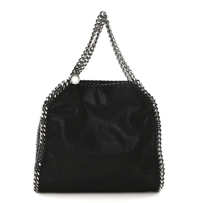 Stella McCartney Shaggy Deer Mini Falabella Tote Black