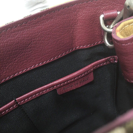 B-Berry - BB  Small Banner Vintage Check And Tote Purple For Women, Women’s Bags 10.5in/26cm