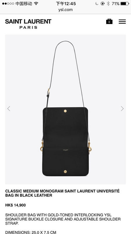 Amelia - YSL Bag - 3601