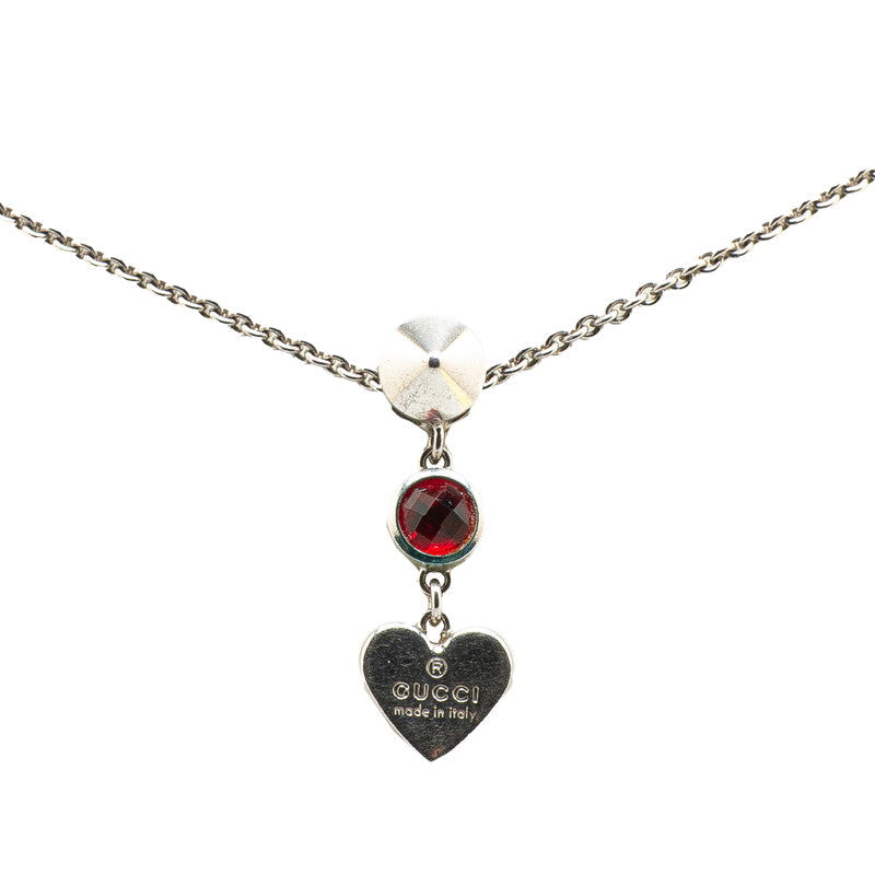 Gucci Heart Studs Bijou SV925 Necklace