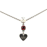 Gucci Heart Studs Bijou SV925 Necklace