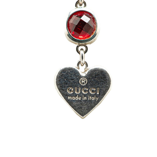 Gucci Heart Studs Bijou SV925 Necklace