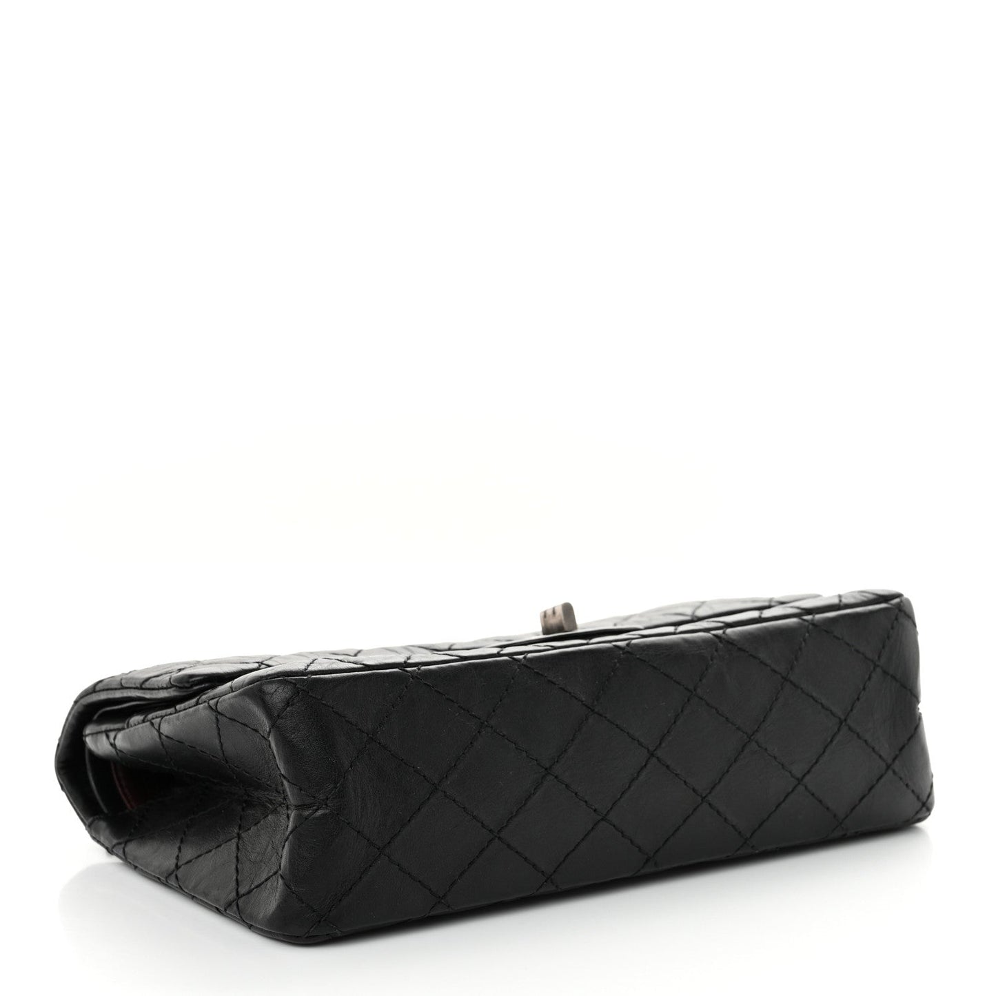 Amelia Aged Calfskin Quilted 2.55 Reissue 225 Flap Black