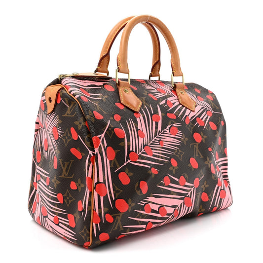 Louis Vuitton Monogram Jungle Dots Speedy 30 Sugar Pink Poppy
