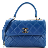 CHANEL Trendy CC Top Handle Bag Quilted Lambskin Small