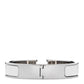 Amelia Enamel Narrow Clic Clac H Bracelet PM White