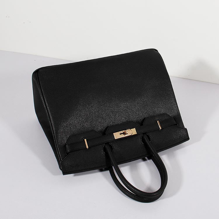 Luxury Hermes 35cm Birkin Bag Epsom Leather Black Gold