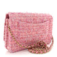 Amelia Tweed Quilted Wallet On Chain WOC Pink