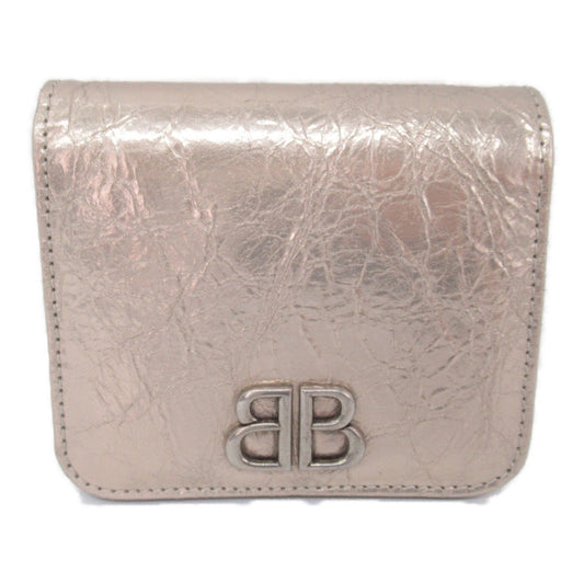 Blnciaga  Leather Middle Wallet (Bi-Fold)