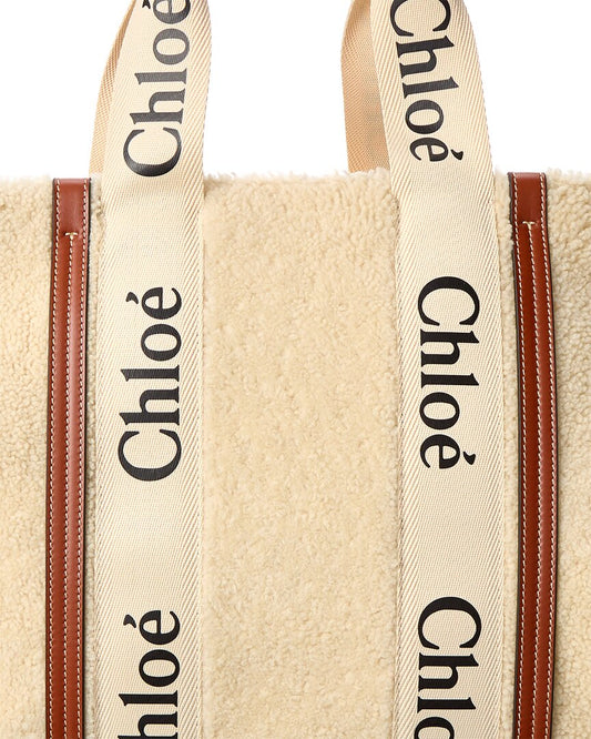 CHL - Woody Large Shearling & Leather Tote