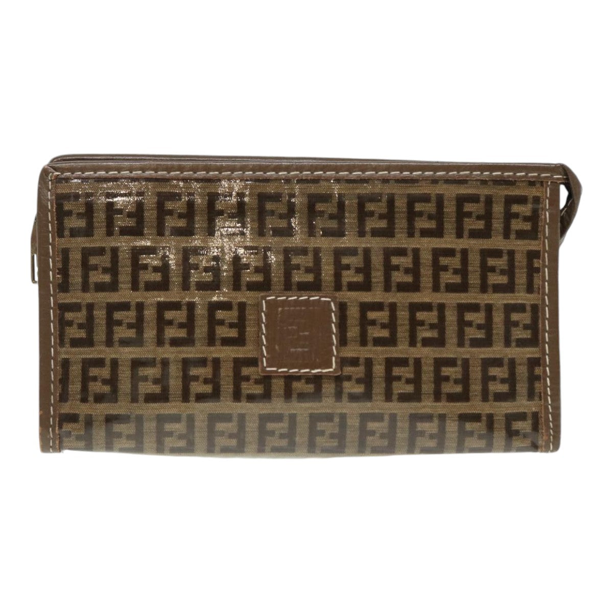 Fendi Zucchino  Canvas Clutch Bag