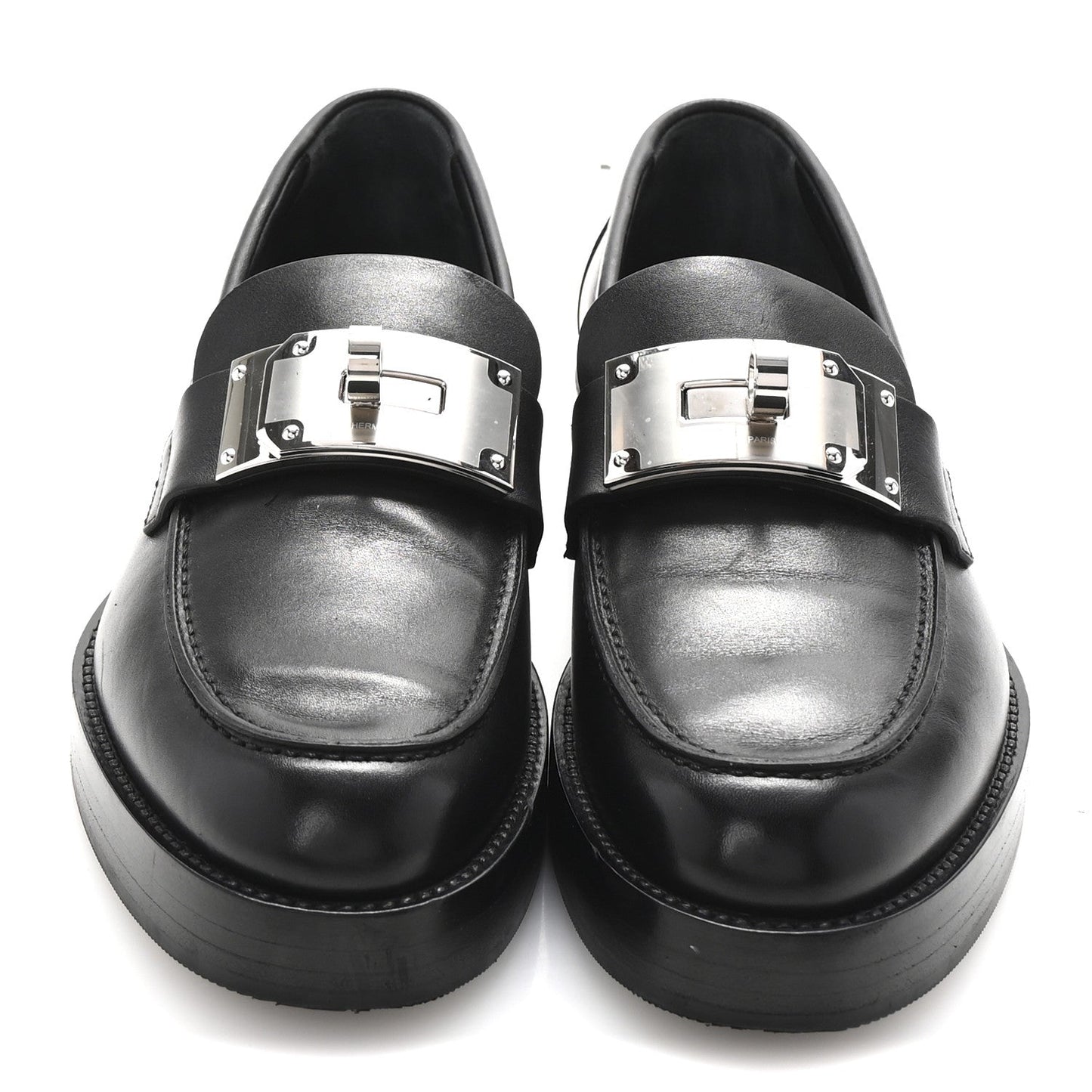 Amelia Calfskin Womens Hot Loafer 38 Black