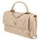 CHANEL QUILTED LEATHER SMALL CC FLAP BAG