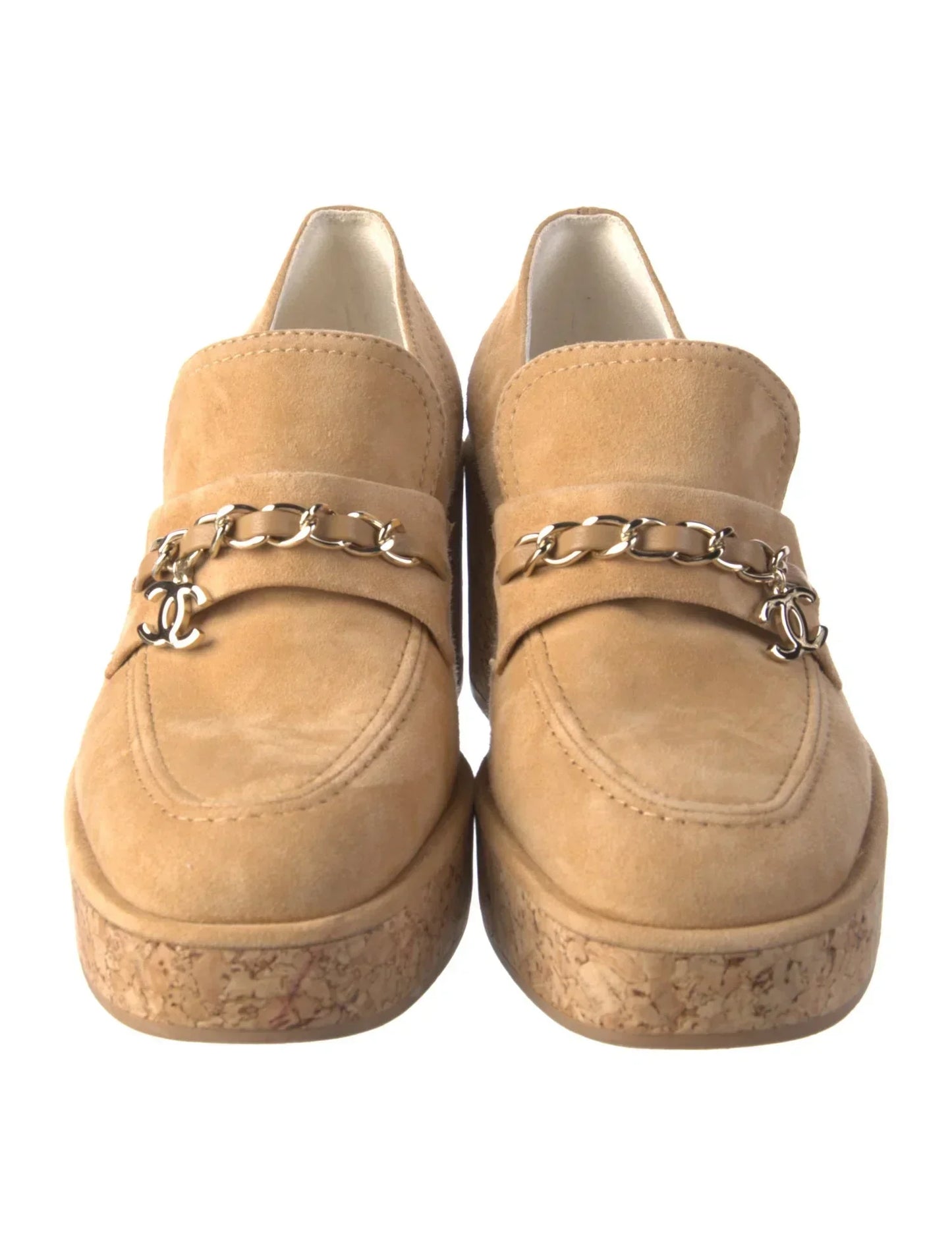 CHANEL INTERLOCKING CC LOGO PUMPS