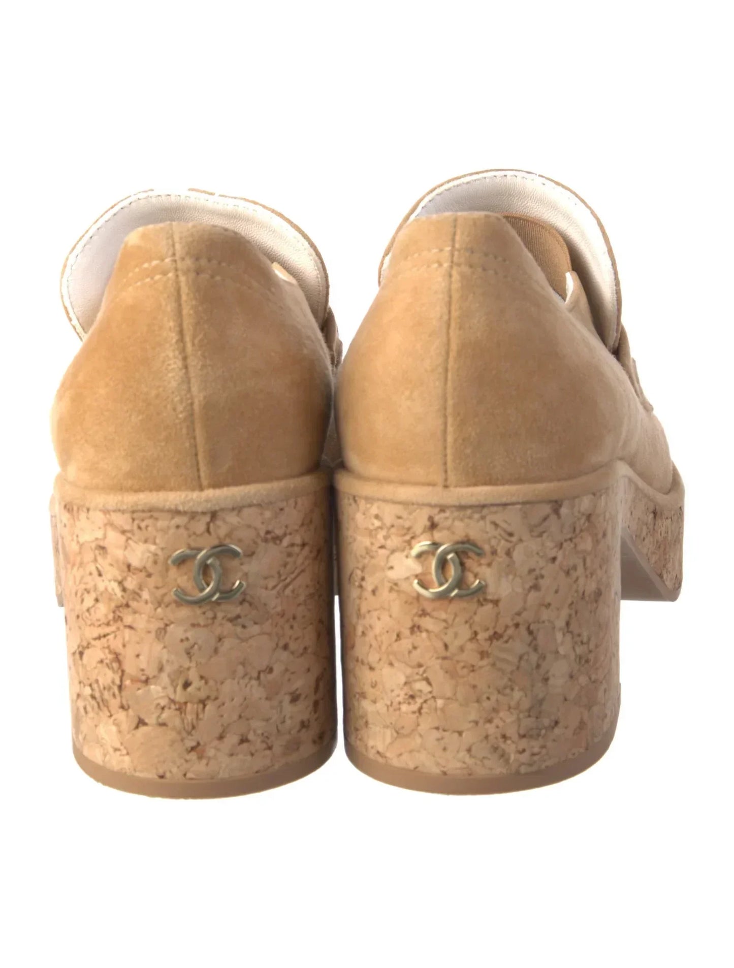CHANEL INTERLOCKING CC LOGO PUMPS