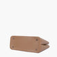Coffee multi-compartment shoulder bag