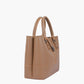Coffee multi-compartment shoulder bag