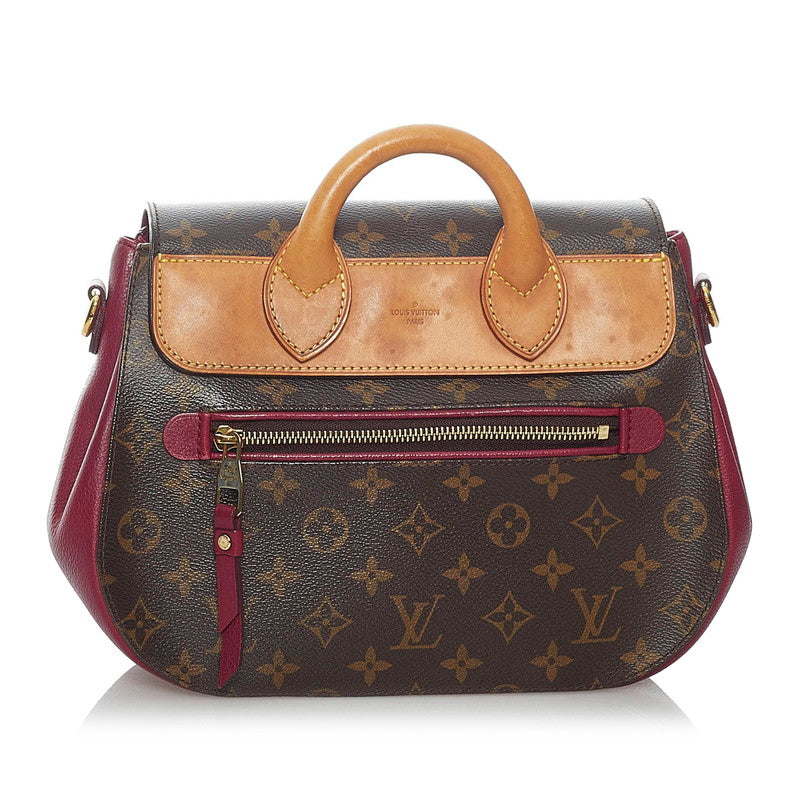 Louis Vuitton Monogram Eden MM Shoulder Bag Brown PVC Leather
