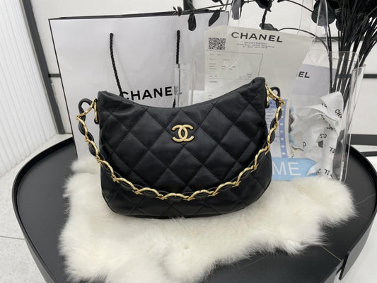 CHL - Hobo Handbag Black For Women Bags 9.4in/24AmeliaAS3562 B09178 94305
