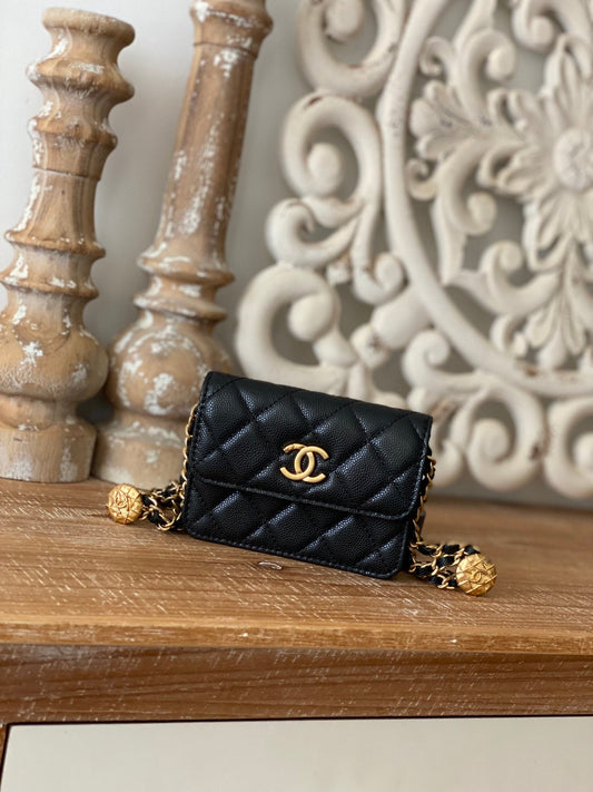 CHL -  Clutch With Chain Black For Women Bags 4.8in/12.3AmeliaAP2857 B08447 94305