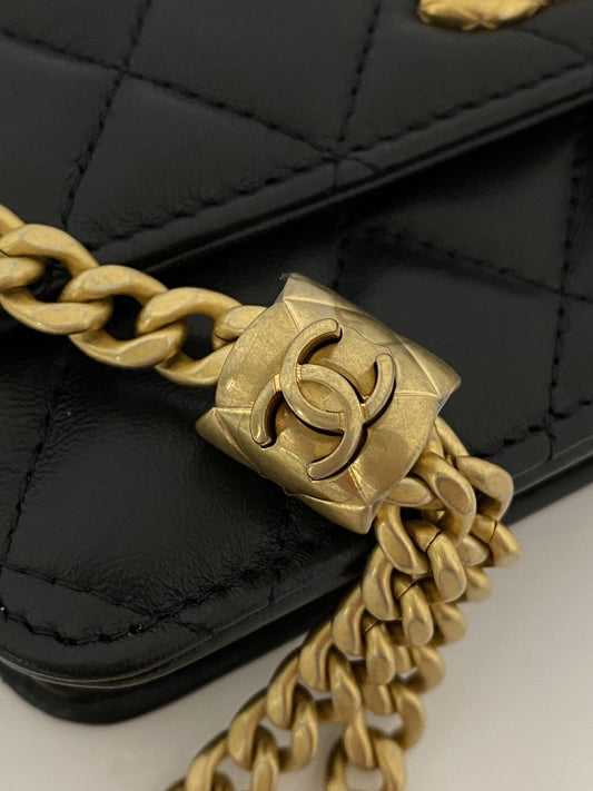 CHL - Wallet With Strap Black For Women Bags 6.7in/17cm