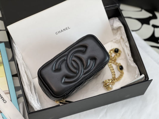 CHL - Vanity With Chain Black For Women Bags 6.2in/16cm