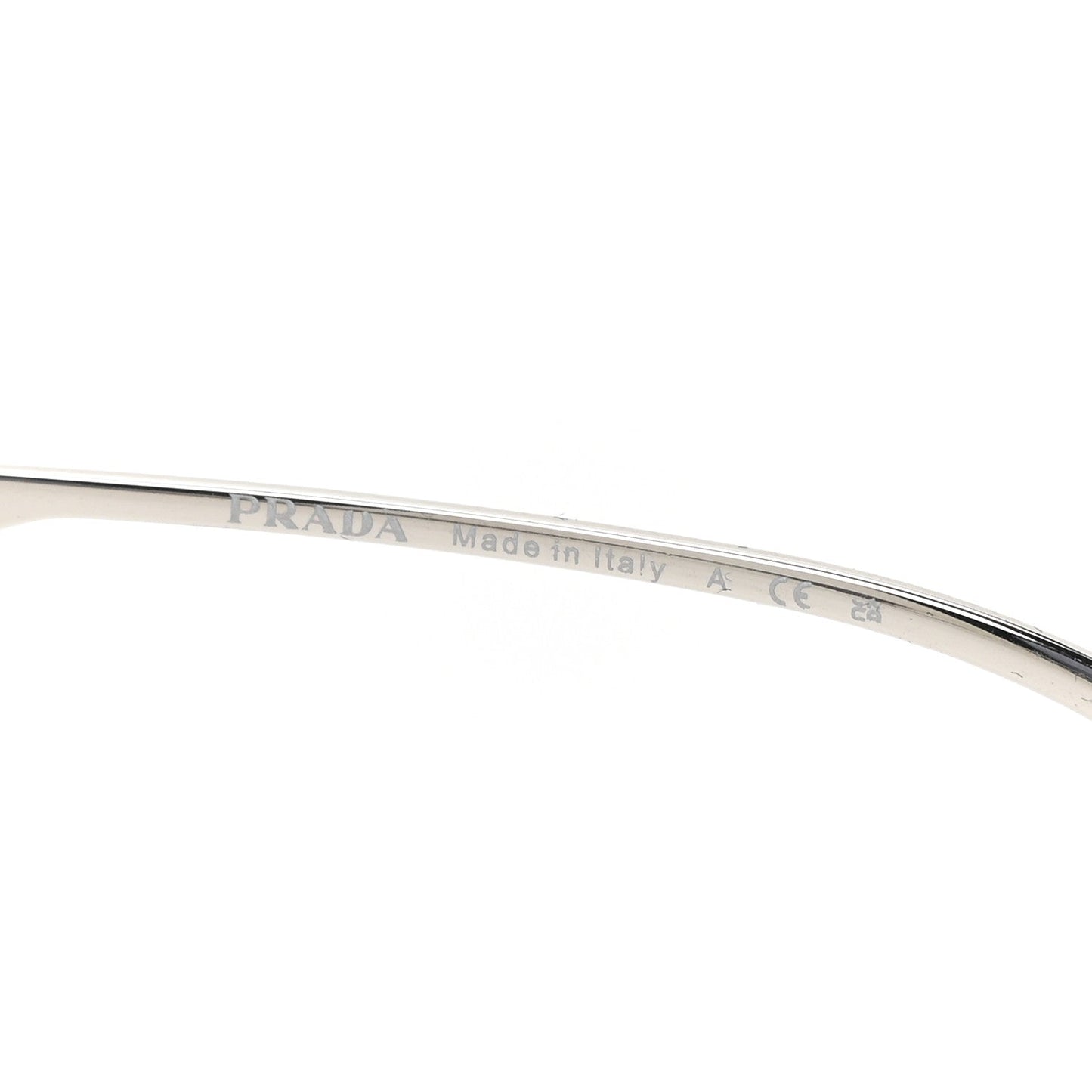 Prada Metal Symbole Triangle Logo Sunglasses SPR57Y Smoky Grey