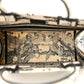 Christian Dior Canvas Embroidered Small Zodiac Toile De Jouy Book Tote Latte