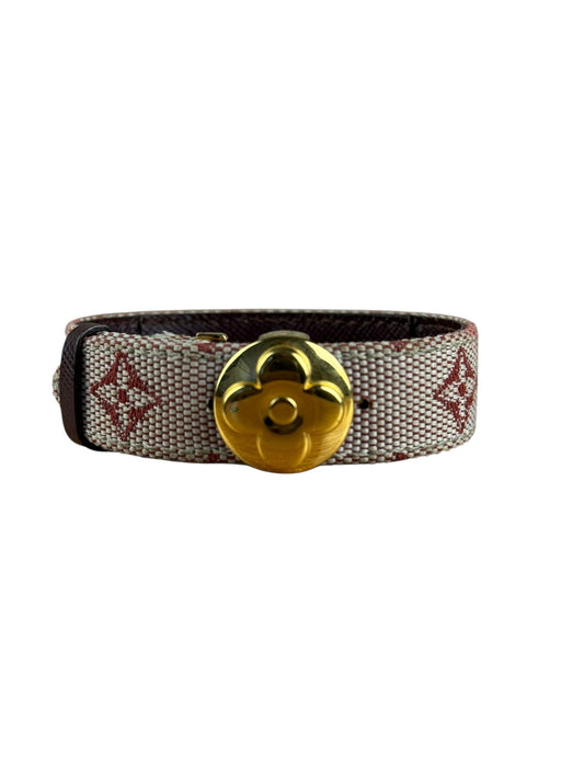 Louis Vuitton Pink Monogram Mini Lin Bracelet