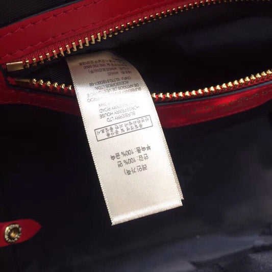 B-Berry - BB  The Small Canter Horseferry Check Tote Red For Women, Women’s Bags 11.6in/29.5cm