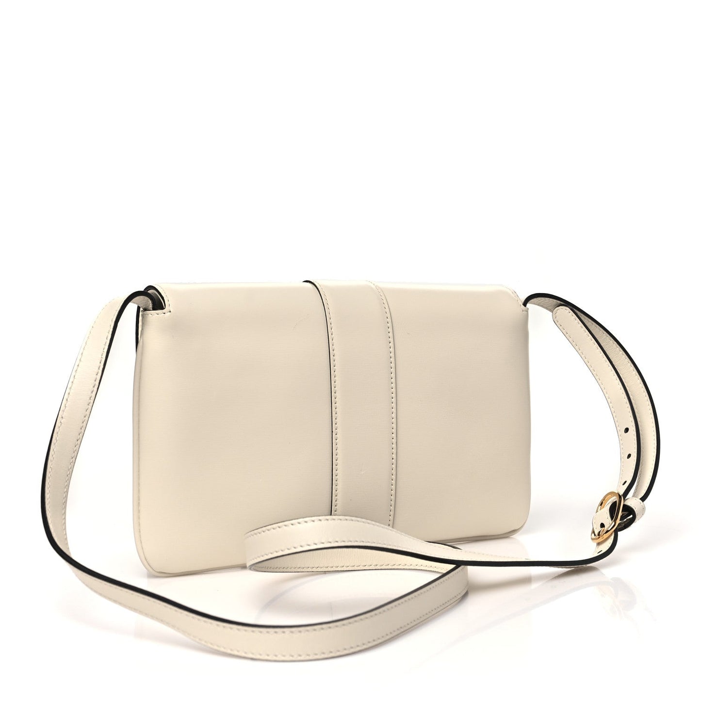 Amelia Calfskin Small Arli Flap Shoulder Bag Mystic White