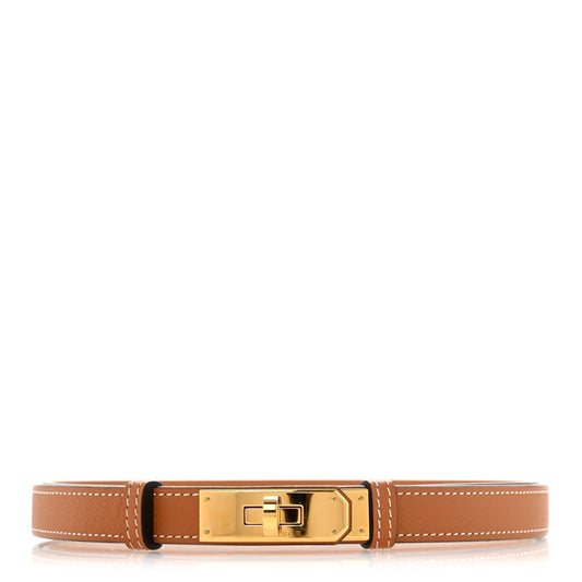 Amelia Epsom Kelly Belt Gold