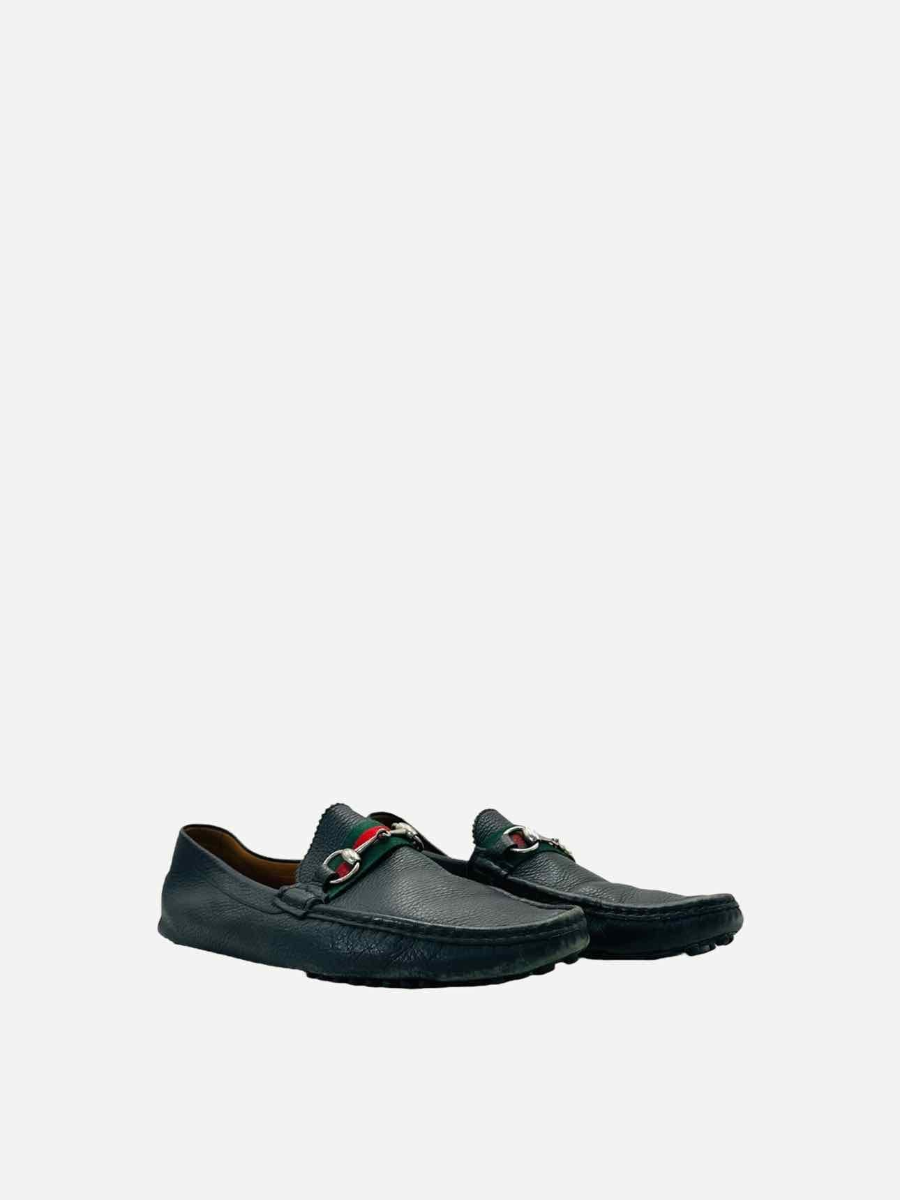 GUCCI Driving Shoe Black Size EU 12 Loafers