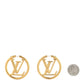 Louis Vuitton Metal Louise Hoop Earrings Gold