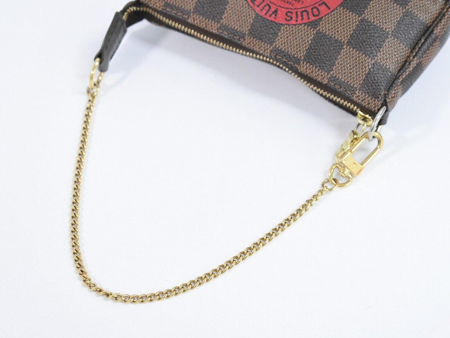 Louis Vuitton Mini Pochette Accessoires  Calfskin Clutch Bag