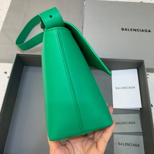 BLN-Ciaga Downtown Small Shoulder Bag In Green, For Women,  Bags 11.8in/30cm