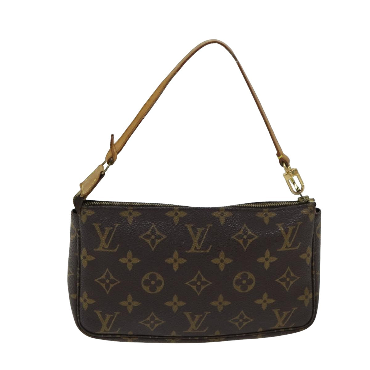 Louis Vuitton Pochette Accessoire  Canvas Clutch Bag
