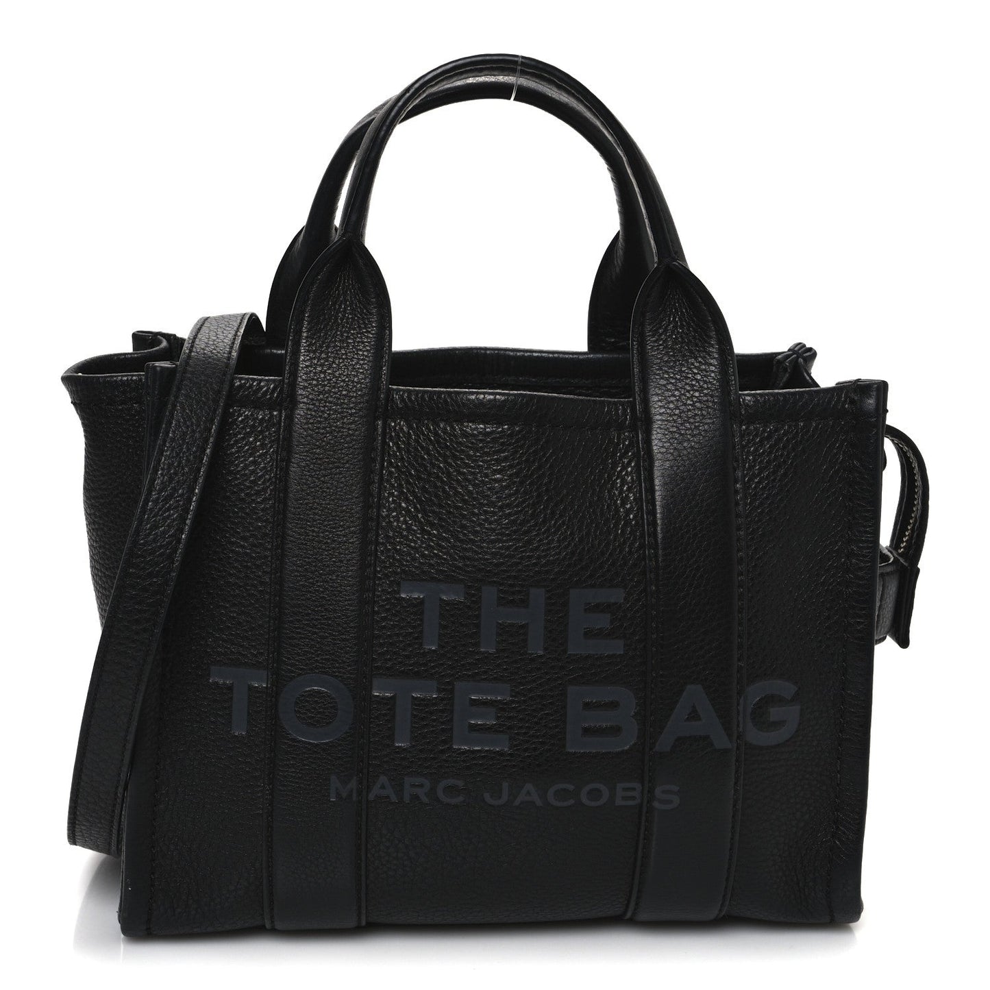 Marc Jacobs Grained Calfskin Small The Tote Bag Black