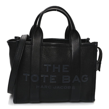 Marc Jacobs Grained Calfskin Small The Tote Bag Black