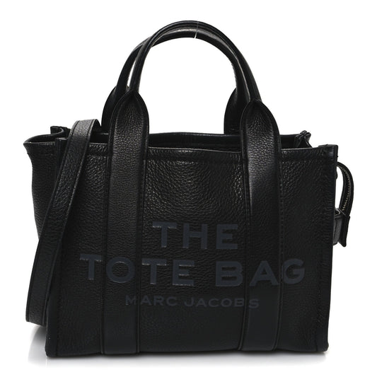 Marc Jacobs Grained Calfskin Small The Tote Bag Black