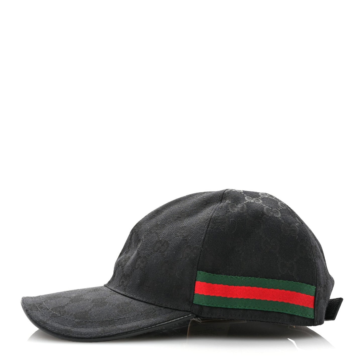 Amelia Monogram Web Baseball Hat XL Black