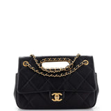 CHANEL A Real Catch Flap Bag Quilted Lambskin Medium