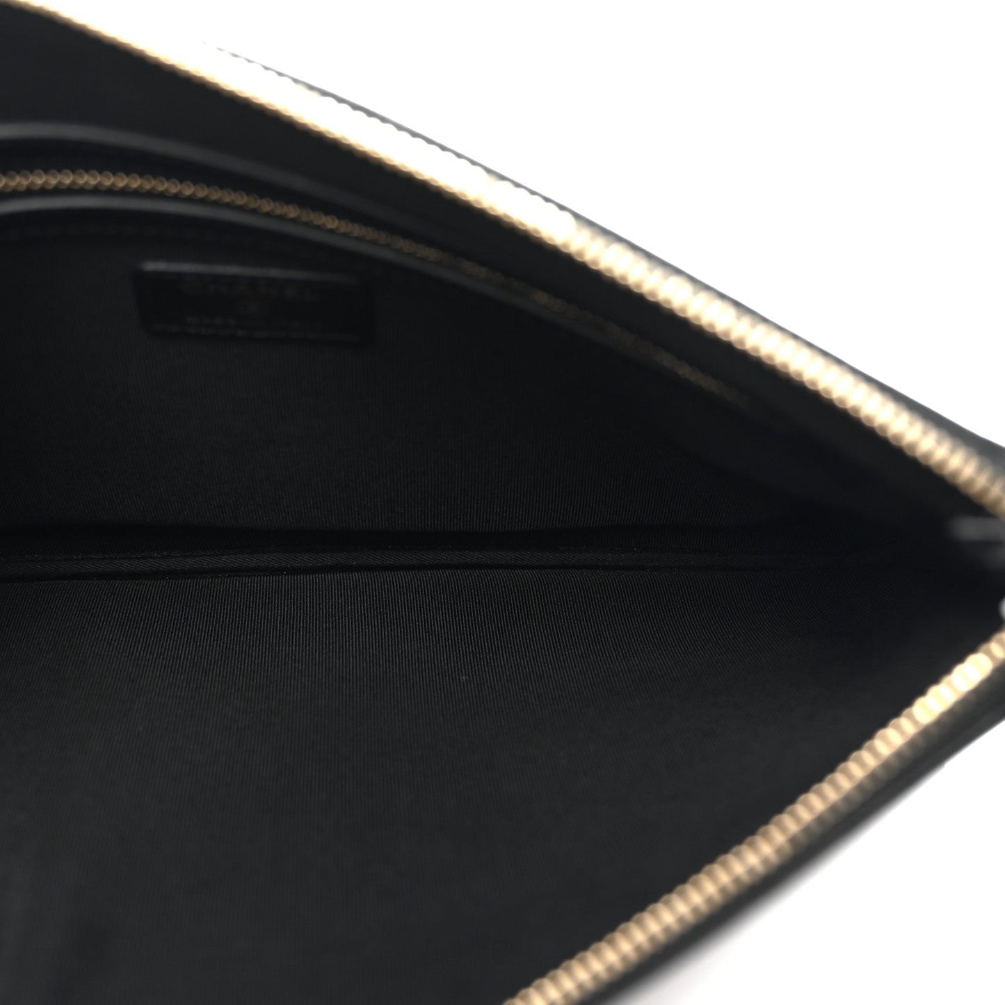 Amelia Caviar Studded Medium Deauville Pouch Black