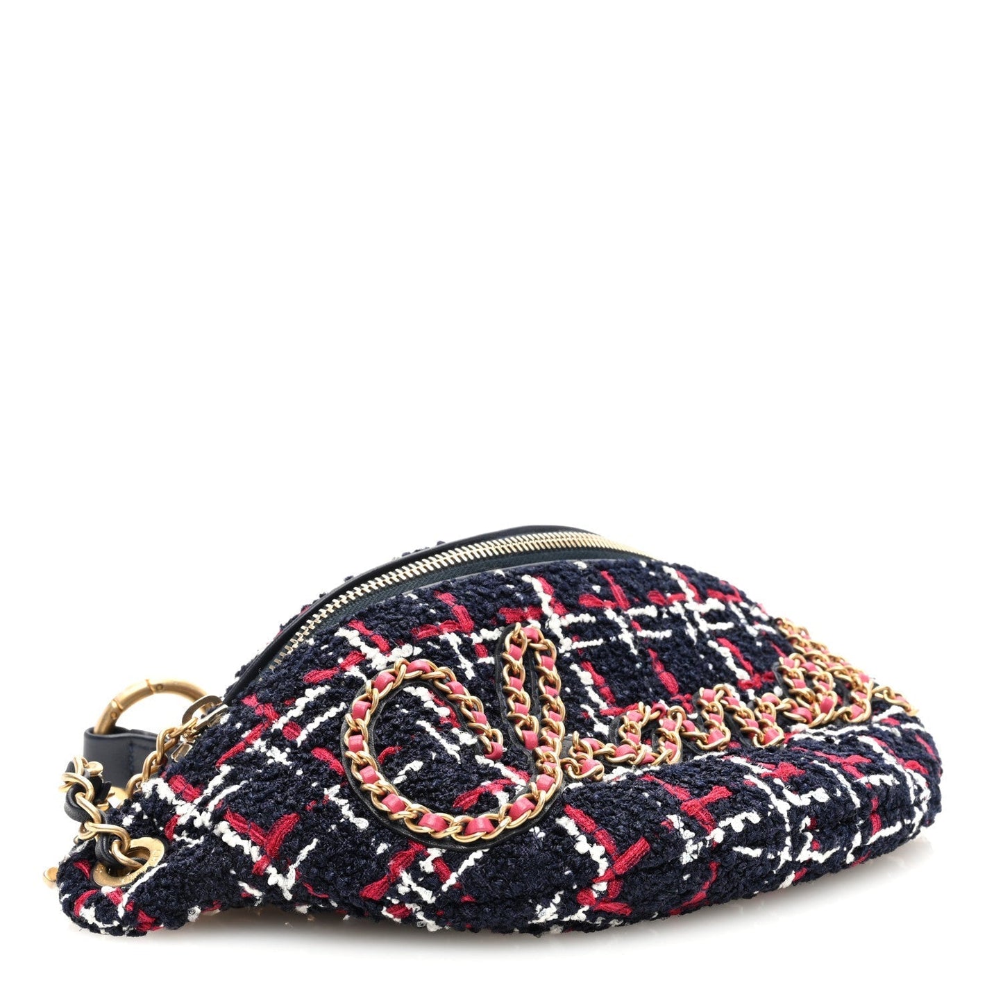 Amelia Tweed Quilted Chain 20s Signe Waist Bag Multicolor